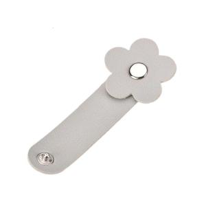 Cute Flower Pattern Wire Manager Clip For Phone Accessories Cable Storage Wire Ties Durability PU Easy Fastening