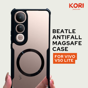 Case VIVO V40 LITE MAGSAFE Beatle Series Bumper Magnetic Armor Fuze Transparan Clear Armor Softcase HP