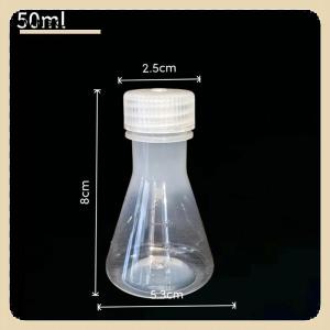 [COD] 50ml To 1000ml Lab Plastic Erlenmeyer Flask Conical Container Bottle With Screw Cap For Laboratory Experiment