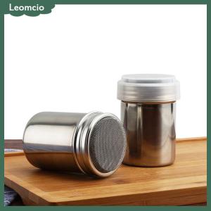 [Leomcio] เครื่องเขย่าช็อคโกแลตสแตนเลสน้ำตาลไอซิ่งผงโกโก้แป้งกาแฟ