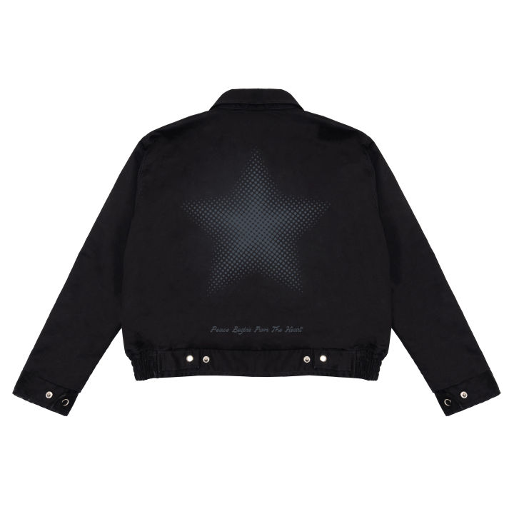 ジャケット・アウター Peace Embroidered Work Jacket Black FW23 Supreme Peace Embroidered Work Jacket (Supreme