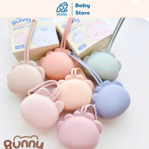 Hộp đựng ti giả silicone cho bé yêu có móc treo tiện lợi phong cách hàn quốc có thể tiệt trùng được