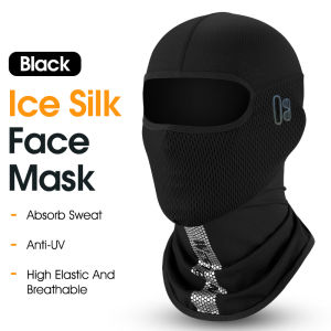 West Biking Lụa băng Mặt Bìa Headgear dài mùa hè vành mũ lưới thoáng khí MTB xe đạp đường trường mũ khít đầu và cổ đi xe máy lót mũ bảo hiểm Mũ