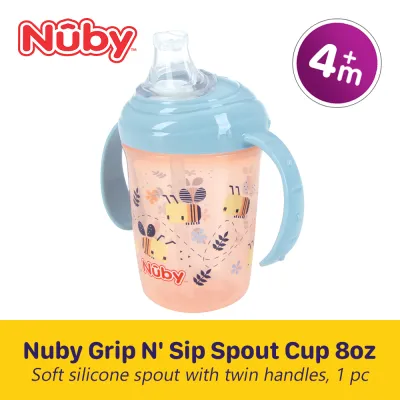 Nuby 4m+ Grip N Sip Toddler Spout Cup with Twin Handles 8oz