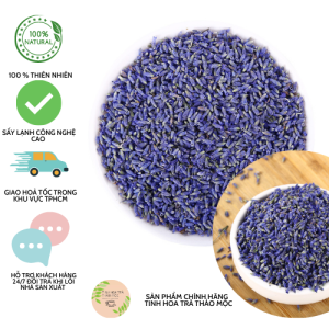 Trà Lavender 100 gram hoa oải hương cao cấp làm nến làm túi thơm_tinhhoatrathaomoc