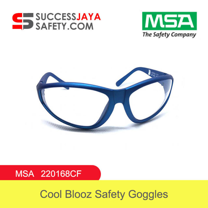 Msa-220168cf Cool Blooz Safety Eyewear Safety Goggles Clear Anti-fog Safety  Eyewear Goggles Pvc Safety Glasses Goggle Medical Eyewear Cermin Mata