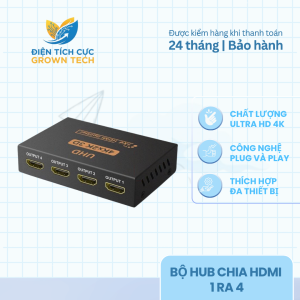 Bộ chia HDMI 1 ra 4 cổng hỗ trợ 1080P chia màn hình truyền tín hiệu hình ảnh dùng cho tivi laptop PC