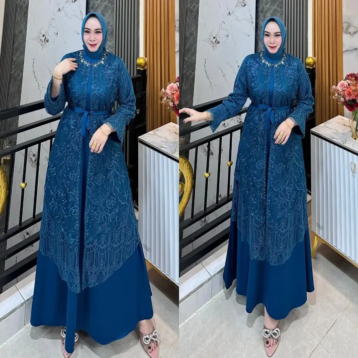 Gamis%20wanita%20pesta%20Kondangan%20Full%20Brukat%20dua%20Layer%20Series%20Coklat%20mahogani%20Terbaru%202026%20Ceisya%20dress%20bahan%20Velvet%20Premium%20Dress%20wanita%20Bridesmaid%20Look%20Ukuran%20M%20L%20XL%20XXL%20-%20Image%206