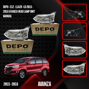 AVANZA HEAD LAMP DEPO-212-11AZR-LD 2015-2018  UNIT MANUAL RIGHT/PASSENGER SIDE
