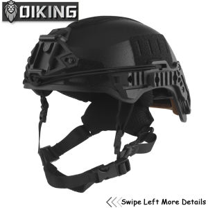 Oiking Tactical Wendy 3.0 Thick Helmet Double-layer Buffer Inner Layer Multi-function 3.0 Rail Lightweight Velcro for Outdoor Wargame Hunting Accessories