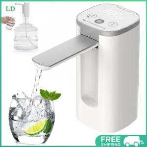 COD [Free Shipping] Rechargeable Digital Water Pump for 2-5 Gallon Bottled Water Dispenser Automatic Operation with Foldable Spout and LED Screen