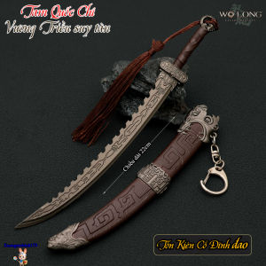 Mô hình Tam Quốc Chí Tôn Kiên Cổ Đĩnh đao Wo Long Fallen Dynasty full hợp kim 22cm