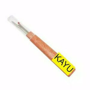 Pendedel KAYU - Sontekan - seam ripper- Perobek Bahan pakaian untuk kancing / permak