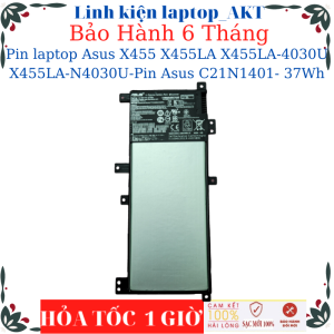 Pin laptop Asus X455 X455LA X455LA-4030U X455LA-N4030U-Pin Asus C21N1401- 37Wh
