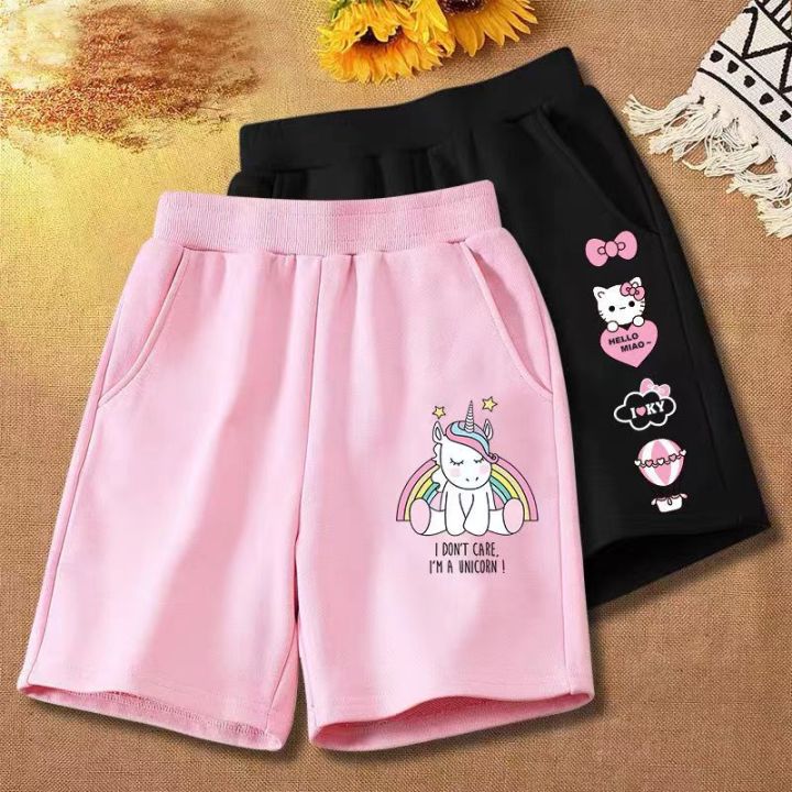 2pcs/set 2-12 Years Summer Cotton Children's Sports Short Pants