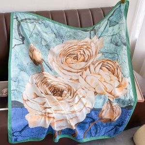 Khăn choàng lụa vuông 90*90 cao cấp - 2024