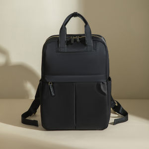 14" Laptop Backpack Female Fashion Portable Backbag Luxury Khaki Color Commute Women Business Travel Bag Waterproof Oxford Cloth