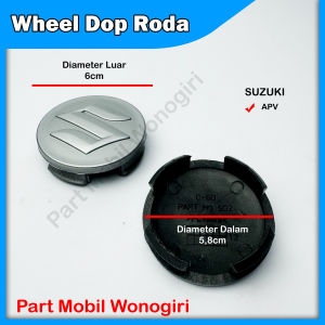 Tutup Roda As Tengah Velg Wheel Dop Suzuki APV