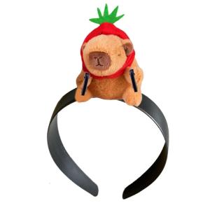 Cute Doll Headband Funny Toothless Doll Headband Capybara Hair Band Cotton Doll Headband Perfect for Parties and Cosplay