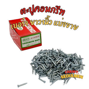 ตะปูคอนกรีต แบ่งขาย 100กรัม เบอร์9 ยาว1นิ้ว ตะปูคอนกรีท