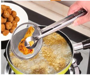 WE 1651 = 不锈钢漏勺油捞 Stainless steel colander oil scoop