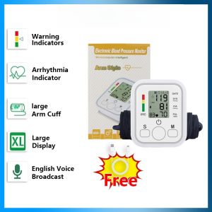 5-year warranty Monitor Automatic Voice Digital LCD Arm BP Cuff Measuring Tekanan Darah Sphygmomanometer