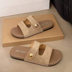 [FreeShipping] Womens Summer 2026 New Style Super Soft Flat Fashionable Versatile Non-Slip Wear-Resistant Beach Sandals for Women