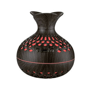 Wood Grain Mini Vase Air Humidifier USB Electric Ultrasonic Water Aroma Essential Oil Diffuser Home Room Fragrance Air Purifier