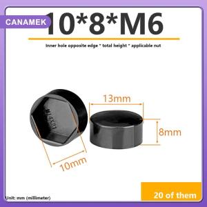【CANAMEK】 Hexagonal Nut Flat Head Plastic Protective Cap External Hexagonal Screw Low Head Decorative Cap Dust-Proof Cover
