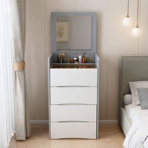 Urban Echo Cream style flip dressing table modern simple small apartment integrated small storage cabinet Internet celebrity mini makeup table