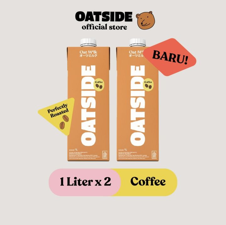 OATSIDE Oat Milk Coffee 1L (2pcs) | Susu Oat Rasa Kopi