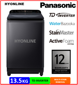 NA-FD13AR1 - PANASONIC 13.5KG INVERTER TOP LOAD STAIN CARE FULLY AUTO WASHING MACHINE | MESIN BASUH AUTOMATIK