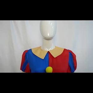 Circus Pomni Cosplay Costume with Hat Gloves Halloween Costumes Carnival Outfits(SIZE 140cm-3XL)