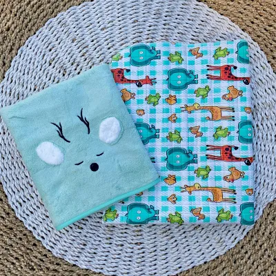 Paket Hemat Handuk Bayi + Perlak Bayi Baru Lahir SUKMASTORE