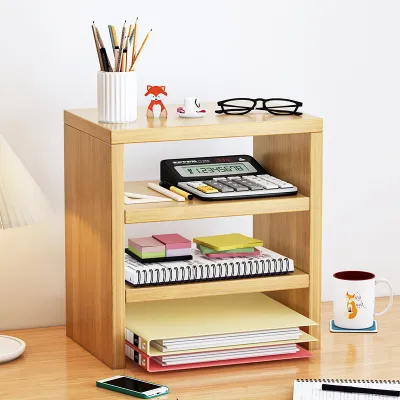 🔥🔥🔥 KỆ SÁCH ĐỂ BÀN 3 TẦNG 🌈 LẮP GHÉP - MÀU VÂN GỖ