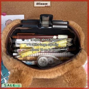 Follow Get New[Bloom Z] Cute Kawaii Large Capacity Capybara Pen Bag Funny Cartoon Fashion Capybara Plush Pencil Pouch School Supplies Birthday Gifts