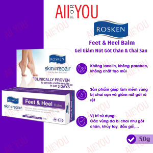 [HÀNG CTY - HSD 2029] Rosken Feet & Heel Balm 50g - Gel Giảm Nứt Gót Chân & Ngăn Ngừa Chai Sạn.