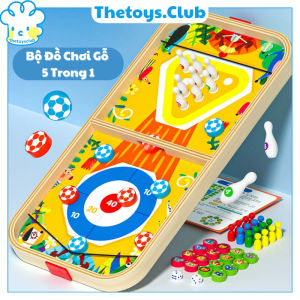 Đồ Chơi Cờ Búng 5 Trong 1 trí tuệ Bowling bóng Cho Bé