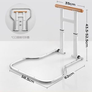 Bed Fence For Elderly Safety Elderly Bed Guard Safety Rail Solid Wood Bed Side Handrail Stand up Power Railing Fall Protection Fantstic Product Stainless Steel 老人床挡