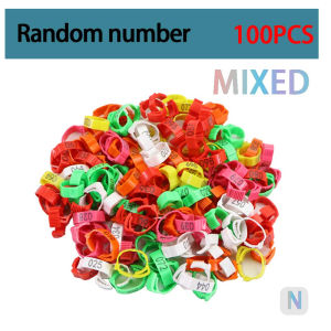 50/100Pcs Assorted color Chicken leg rings Adjustable Poultry feet tags Plastic legband for gamefowl Chicken accessories
