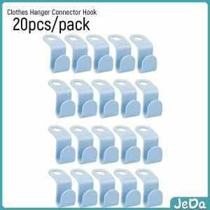 JD ตะขอเก็บเสื้อผ้า 20 ชิ้น/แพ็ค ประหยัดพื้นที่ เพิ่มพื้นที่แขวนเสื้อในตู้เสื้อผ้า Clothes Hanger Connector Hook