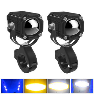 EKLEVA 2 PCS Universal Motorcycles Headlight Fog Light Led Auxiliary Driving Lamp For BMW R 1200GS R1250GS ADV F800GS K1600Honda CRF1000L