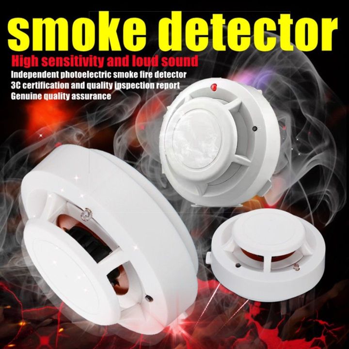 [Free Battery]Photoelectric Sensitive Sensor Smoke Detector Fire Alarm