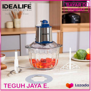 IDEALIFE Chopper IDEALIFE IL-216A - Penghancur Pencincang Daging Sayuran Bumbu Bahan Makanan dan Es