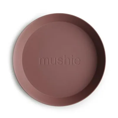 Mushie 2Pc/Set Plates from Denmark (9 Colours) Children Tableware Toddler Kids Baby Safe Dinnerware