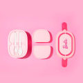 5.5 [ MINISO X Barbie ] Bundle Lunch Box & Tumbler Set | Kotak Makan tingkat 2 in 1 Bento Lunch Box Dua Lapisan dengan Garpu dan Sendok 1600 ml  & Tumbler Barbie Tempat Minum Durian Straw Cup Gelas Barbie Mode Cangkir Meja 700 ML. 