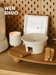 Palo Santo HolderHoly Wood Incense Burner incense diffuser trayJCeramic Incense Holder with Ash CatcherRelax For Yoga/Medidation WENSHUO HOME