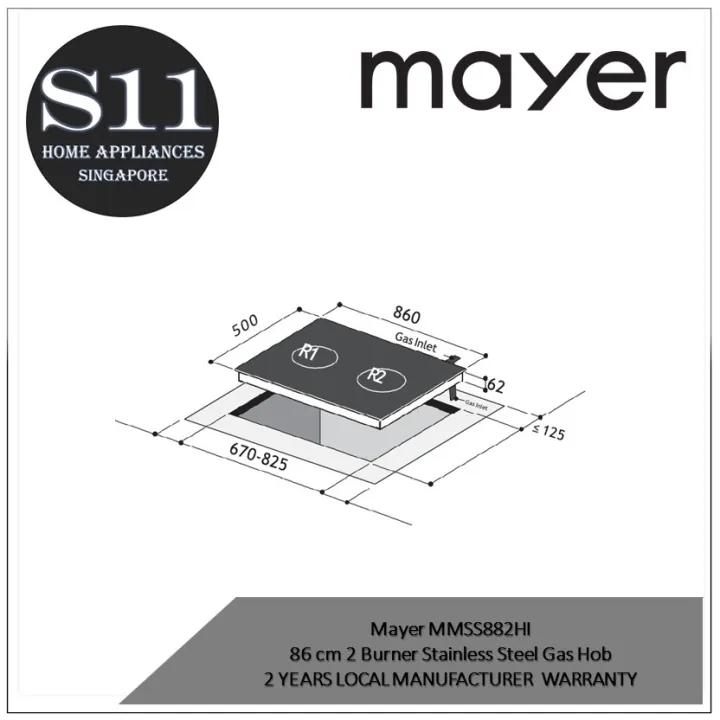 Mayer%20MMSS882HI/MMGH882HI%20%2086%20cm%202%20Burner%20Stainless%20Steel%20/%20Glass%20Gas%20Hob%202%20YEARS%20LOCAL%20MANUFACTURER%20%20WARRANTY%20-%20Image%205