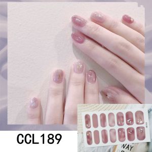 [YOUTING] Buy 10 free 2 Nail sticker strips gloss waterproof non-toxic sticker nail polish Gift Long Lasting Gel Nail Stickers Nail File CCL170-214