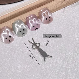 Sinh ra khá mắt mèo dính hình con thỏ để tạo ra hình dạng dễ thương trên móng tay Phụ Kiện Làm móng nghệ thuật các công cụ